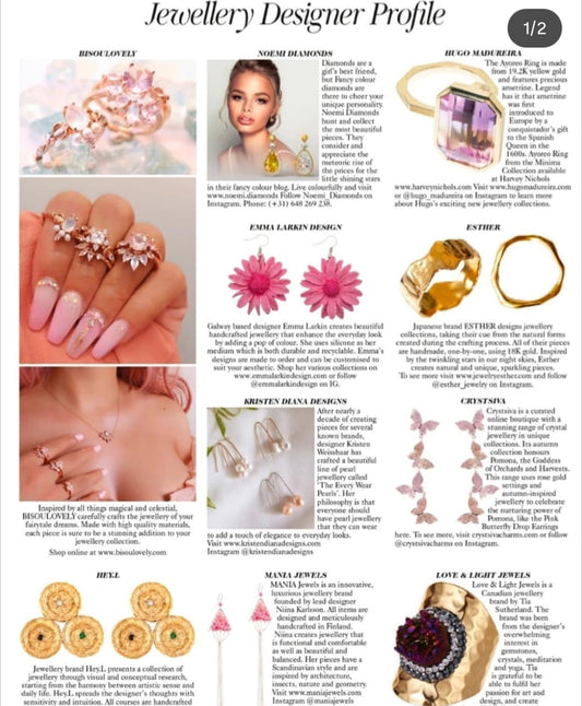 Sili Sunflower Earrings pink