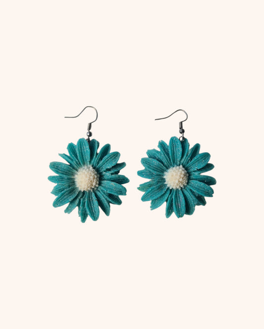 Sili Teal Flowers