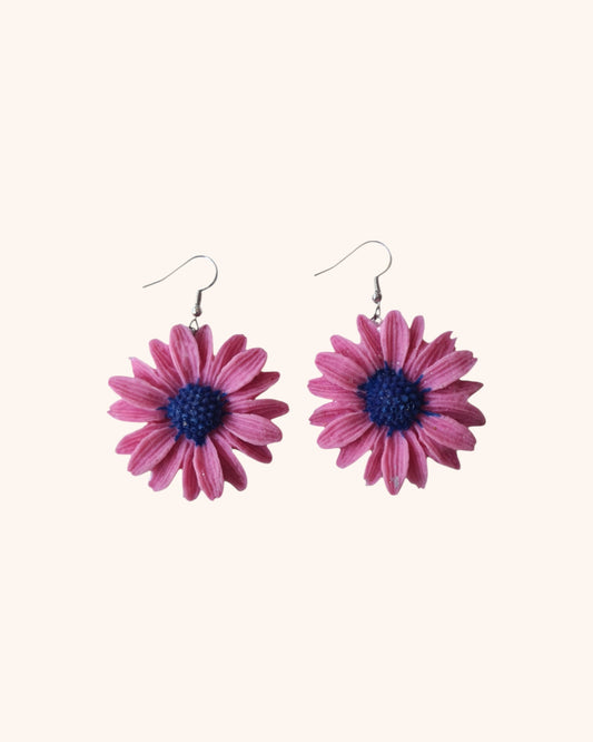 Sili Navy and Pink Daisies