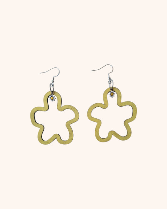 Wooden Wonky Guys (yellow)