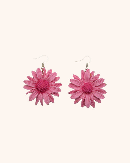 Sili Sunflower Earrings pink